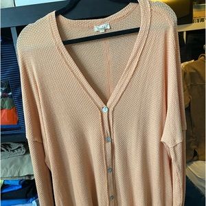 La Miel Aire peach cardigan